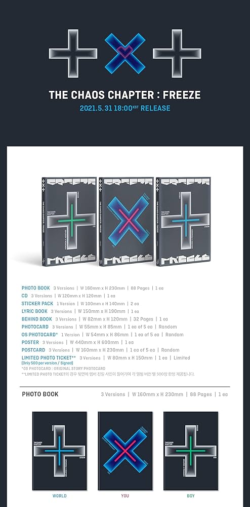 Amazon.com: TXT - The Chaos Chapter: Freeze [World ver